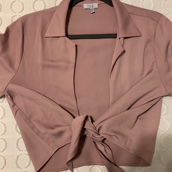 Long sleeve cropped blouse - Picture 3 of 3